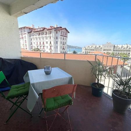 Hendaye Plage Charmant Studio 2Pers Avec Grande Terrasse Vue Mer Luaran gambar