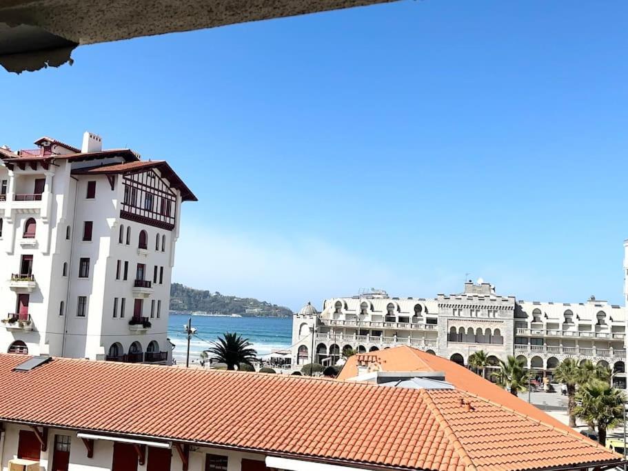 Hendaye Plage Charmant Studio 2Pers Avec Grande Terrasse Vue Mer Luaran gambar